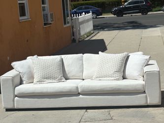 White Article Couch Sofa Sitka 99" Sofa - Quartz White 🚚