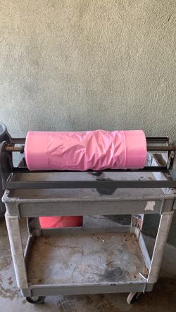 Plastic roll for clothing or dresses