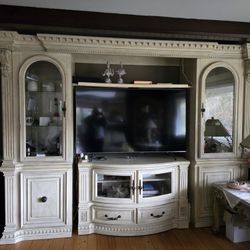 Large TV Stand With Television TV