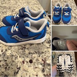 Saucony Size 9.5 Wide Toddler Shoes—Worn Once!