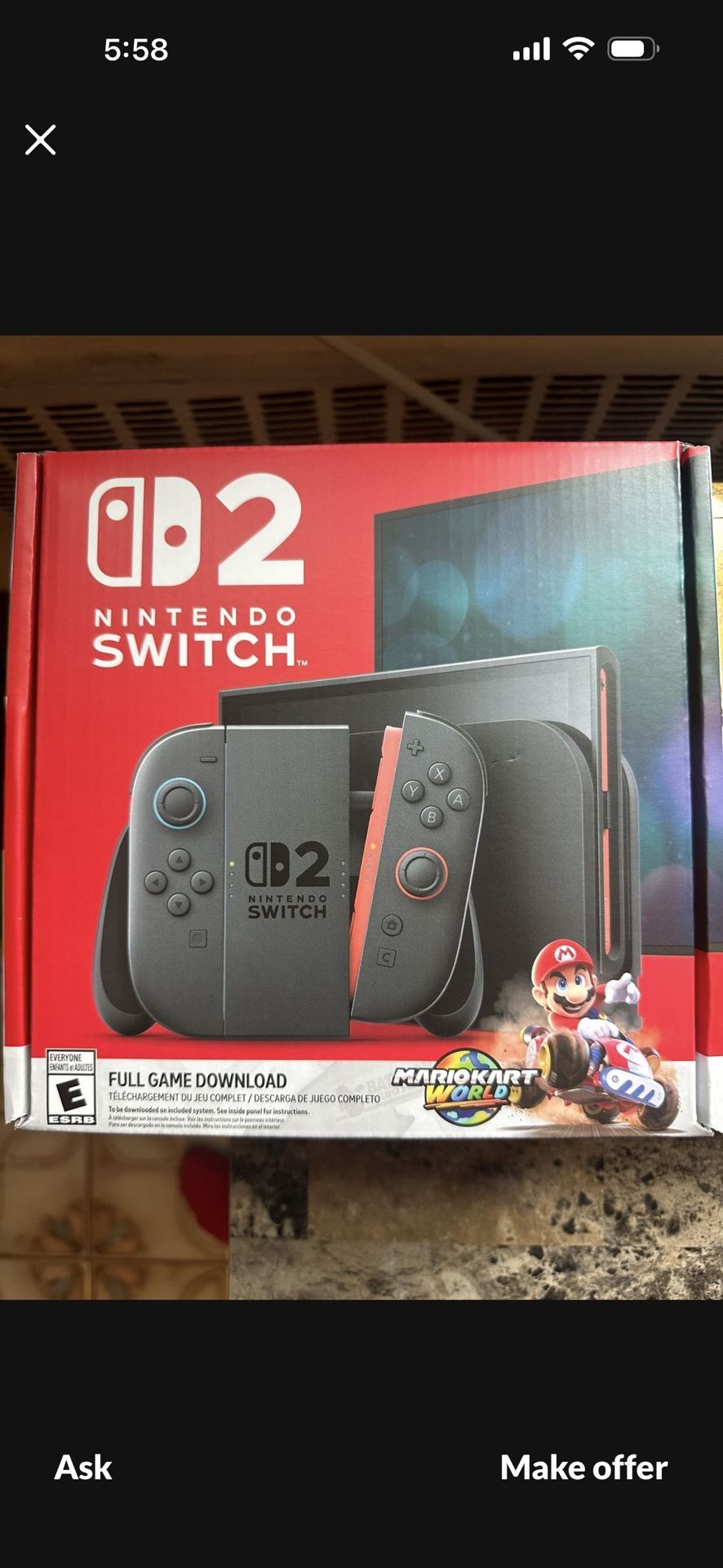 Nintendo Switch 2 Mario Bundle
