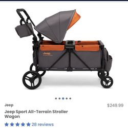 Jeep All Terrain Stroller Wagon 