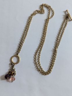 Necklace with glass beads