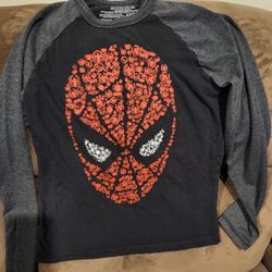 Boys Spiderman Long Sleeve Shirt 