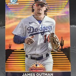 2022 Bowman Chrome AFL James Outman Orange Refractor 23/25