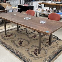 Walnut Mid-Century Table 3’ X 7’