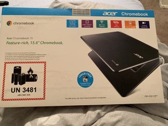 NEW CHROMEBOOK ACER 15.6 SPENT 216.00 SELLING FOR 160.00 PICK UP