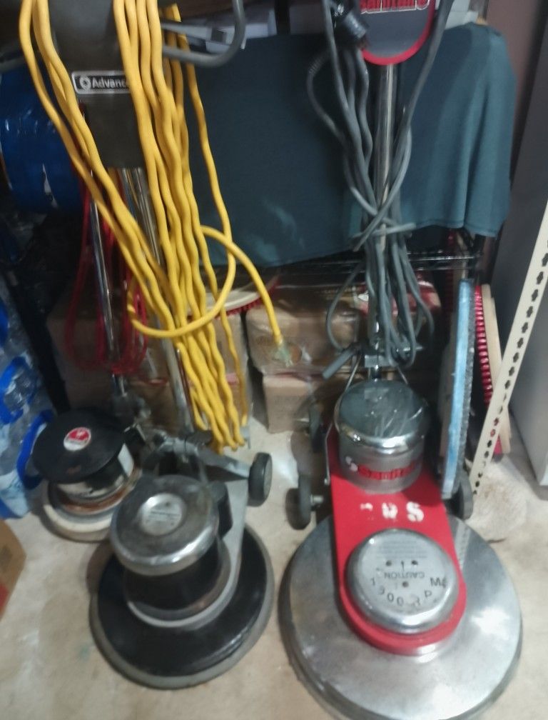 Floor Polisher, Buffer, Scrubber, Burnisher, Pulidora & Janitorial Supplies