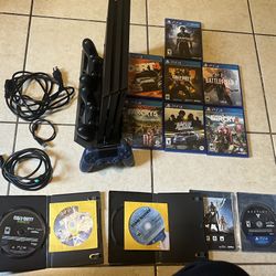 PS4 Pro 1tb With Games, 3  Controllers & Charging Dock