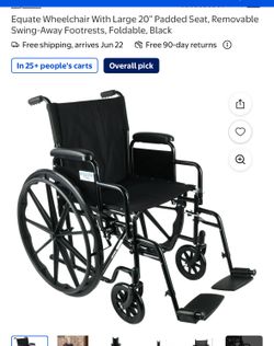 Equate wheelchair used