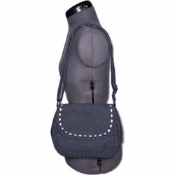 Vintage Y2K Denim Crossbody Saddle Bag