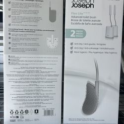 Joseph Joseph Flex Lite Toilet Brush Set, 2 Pack - NEW