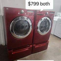 LG SET STEAM WASHER AND ELECTRIC DRYER 