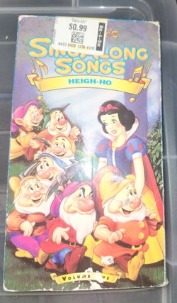 Disney SingAlong  Songs VHS
