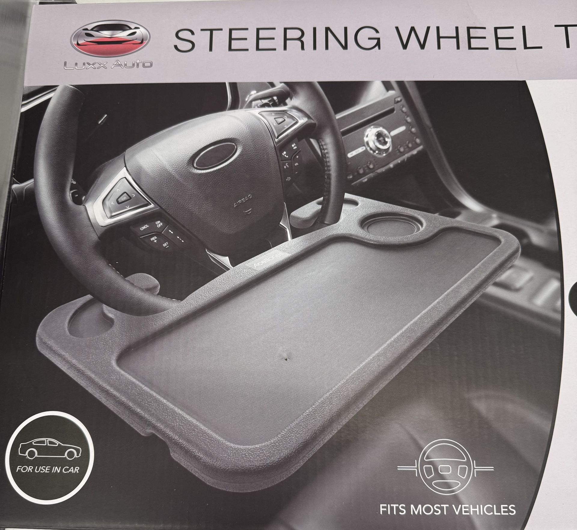 Steering Wheel Tray Black