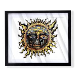 Custom art piece of sublime from 40 oz to freedom album on black frame