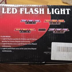 LED Flash Emergency Car Strobe Lights Car Front Grille Deck Strobe Lamp Set