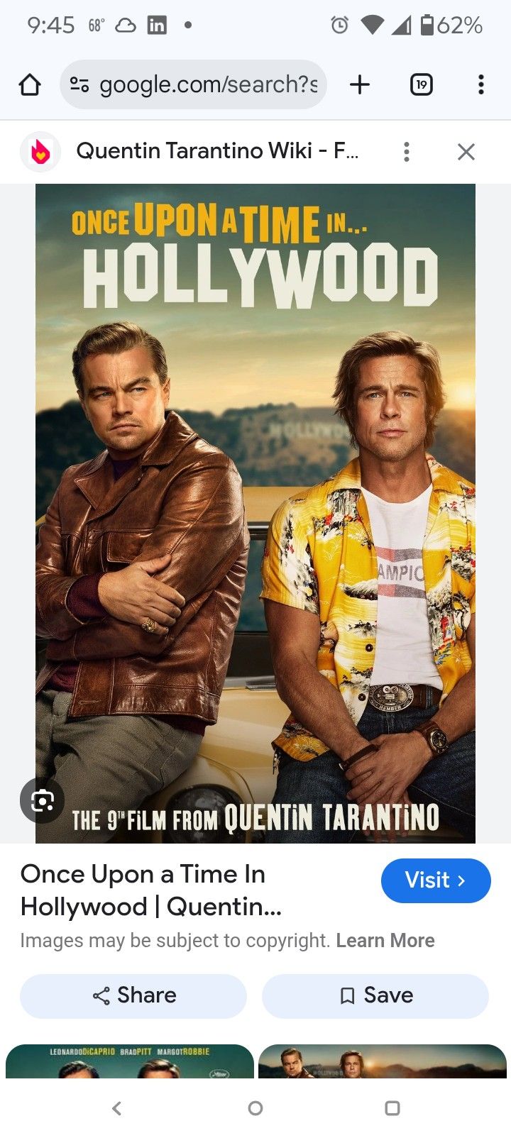 Once Upon A Time In Hollywood