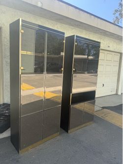 Two Entertainment glass doors