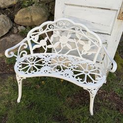 Wrought Iron Yard Bench