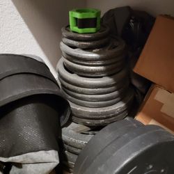 275 Lbs Olympic Weights, Dumbell Tower, Curl Bar, Other Weights