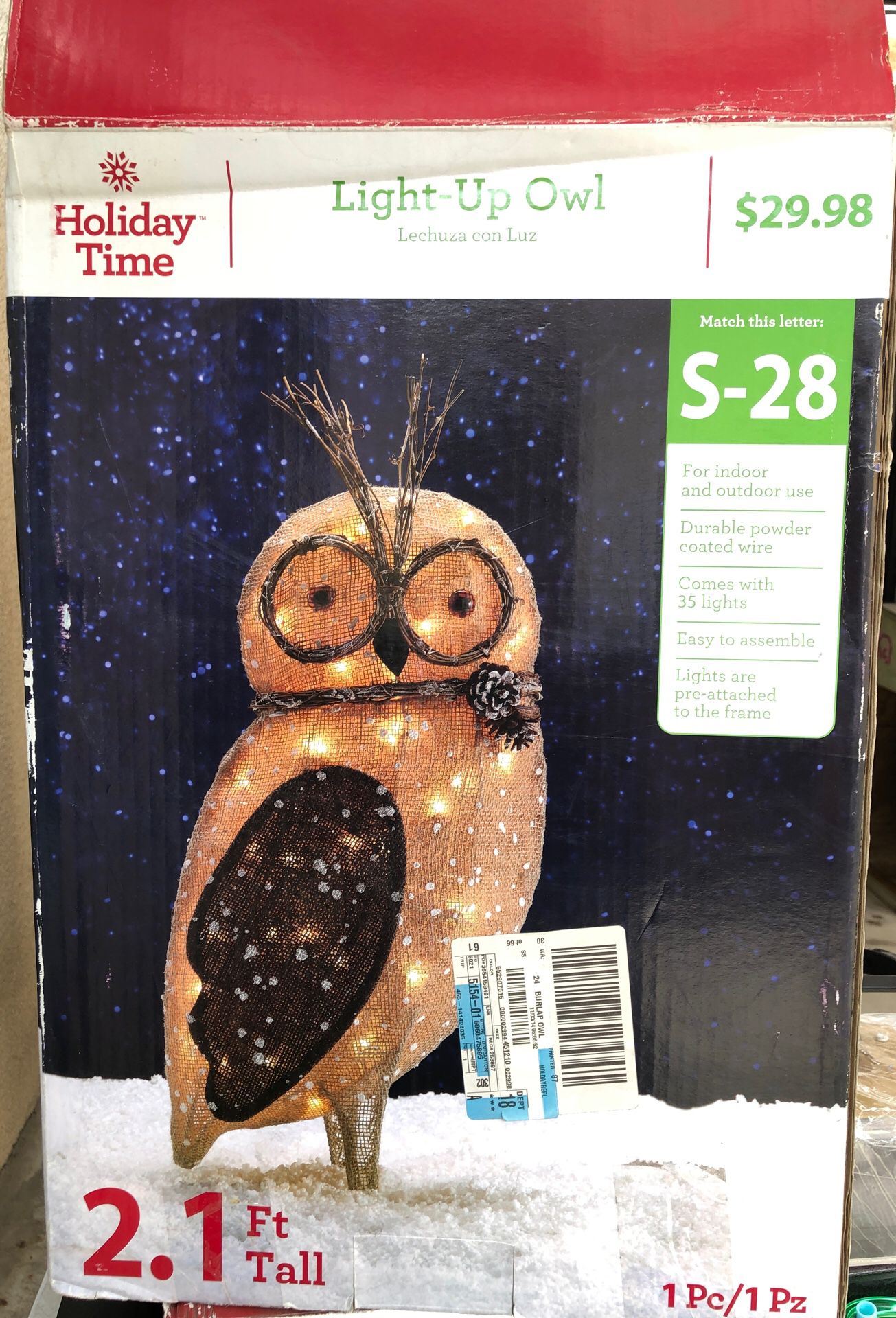 Christmas owl decor