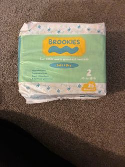 Brookies Size 2 Diapers 25 Count