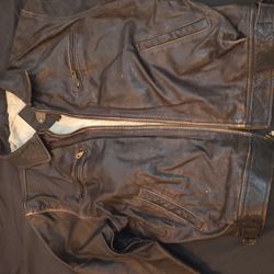 Men's Large Leather Coat