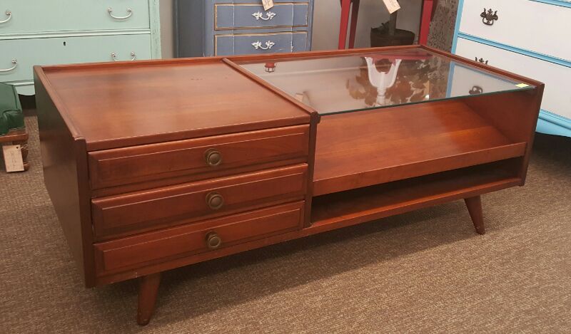 Mid Century Willett Coffee Table Solid Cherry