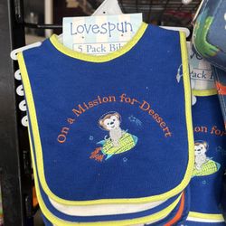 Baby  5 Pack Of Bibs New