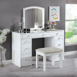 Brand New White Vanity Set
