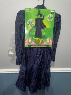 New WICKED Costume Dress & Hat  Girls Size 4-6X