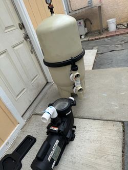 Water pump and filter for pool