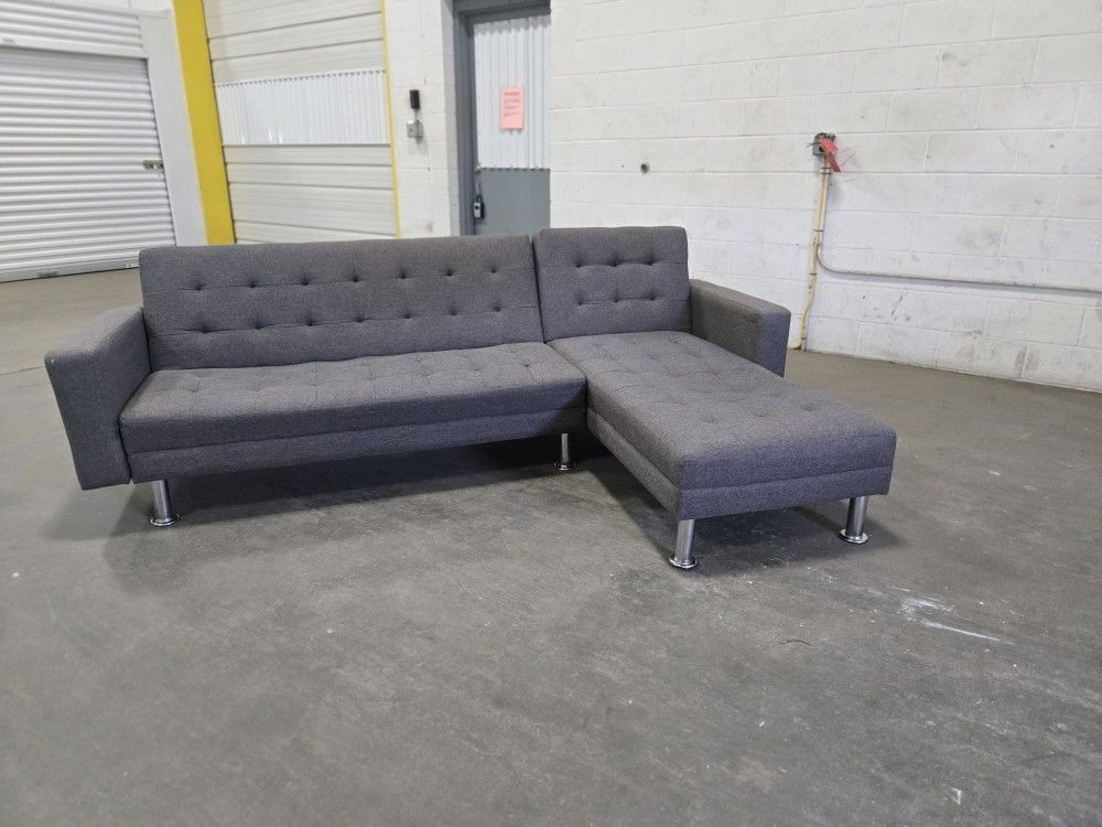 *Same Day Delivery Available!*
Grey Chaise Clik Clak Sectional