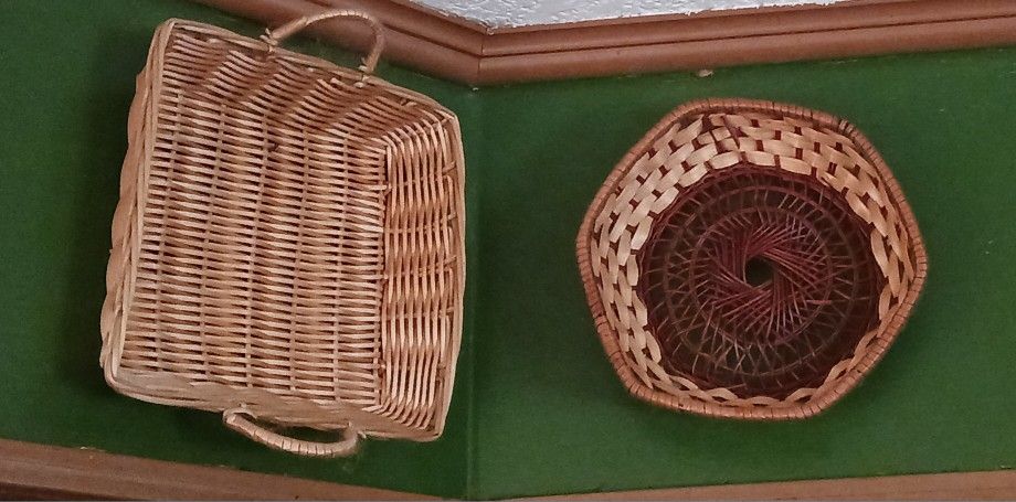 14 WICKER BASKETS CRAFT DECORATION STORAGE 7" TO 12"