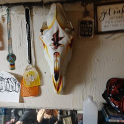 Hand Painted Horse Skull