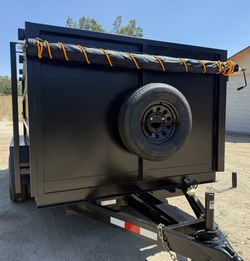 🔥New 8x4x12 Hydraulic Dump Trailer With Accessories Included ‼️