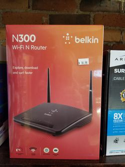 New Belkin N300 WiFi N Router - available at RizTech where there is a nice selection & SAVINGS