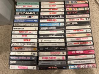 51 music cassettes -mixed genre