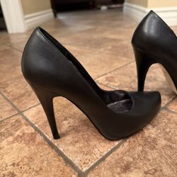 Bakers Black High Heel Shoes