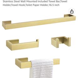 Gold Bathroom Hardware