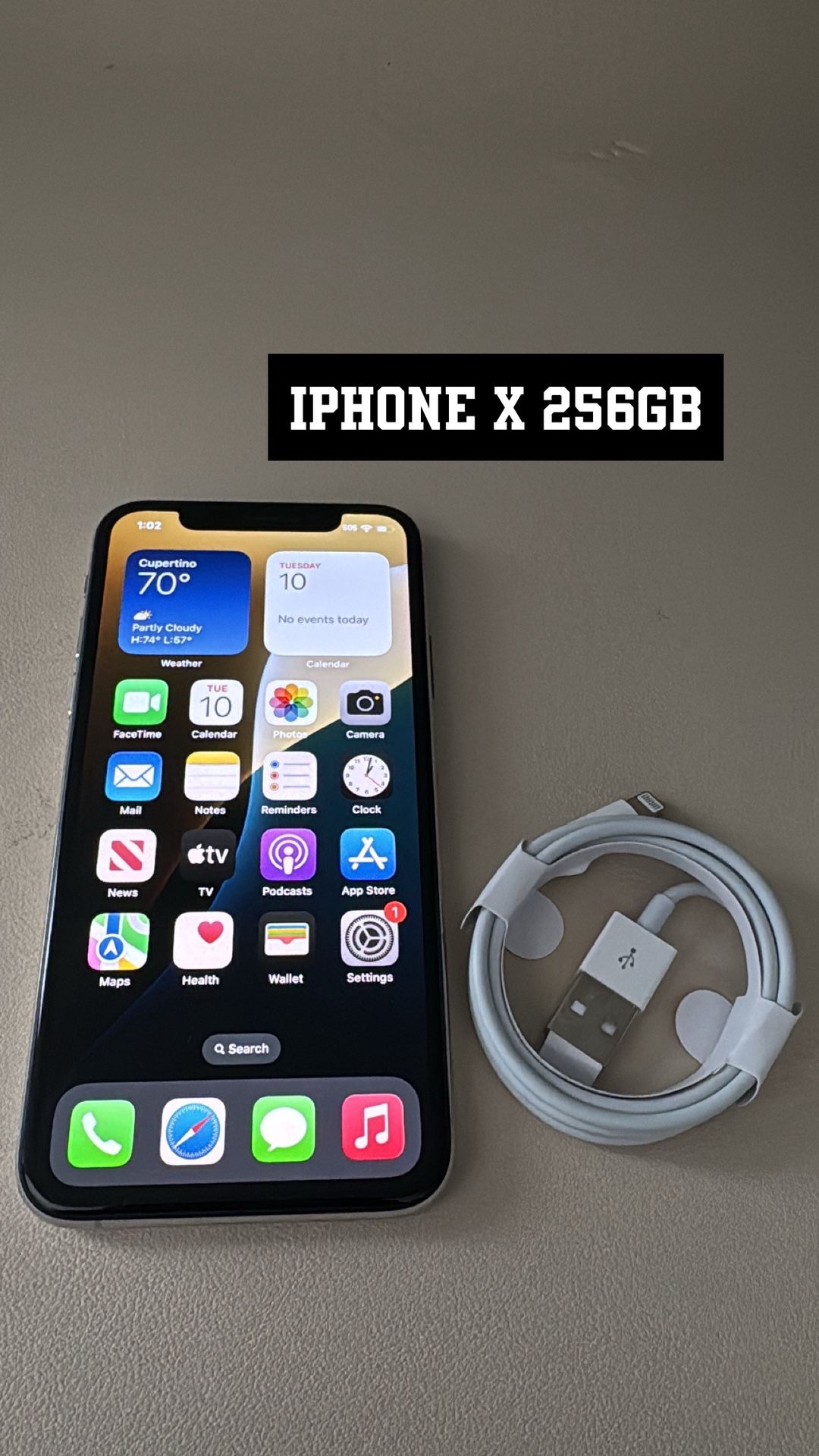 iPhone X 256gb. Like New And Unlocked!