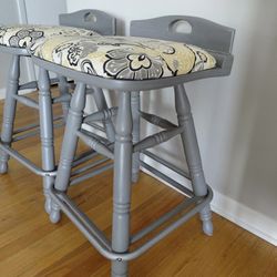 Pair Of Swivel Stools 