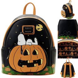 Loungefly Peanuts Great Pumpkin Snoopy Mini Backpack 