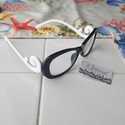 Luxury Arm Baroque Optical 2.25 Eyewear White and Black Trendy Chic New