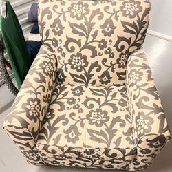 Chair -  Grey And White Color