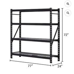 Muscle Rack 4-Tier Metal Shelf