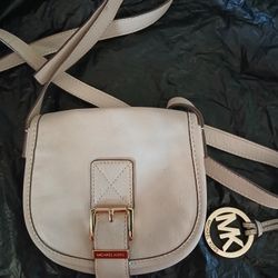 Designer Michael Kors Off White Crossbody Purse