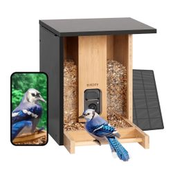 Birdfy Feeder Bamboo - Smart Bird Feeder with Eco-friendly Material