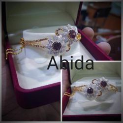 Stunning pure silver stirling bracelet can be ordered now. So you can wear it on Eid